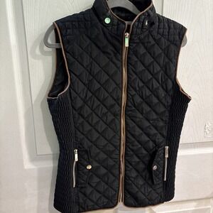 Special One By Rock Women's Medium BlackQuilted Lined Zip Up Vest Outdoor Hiking